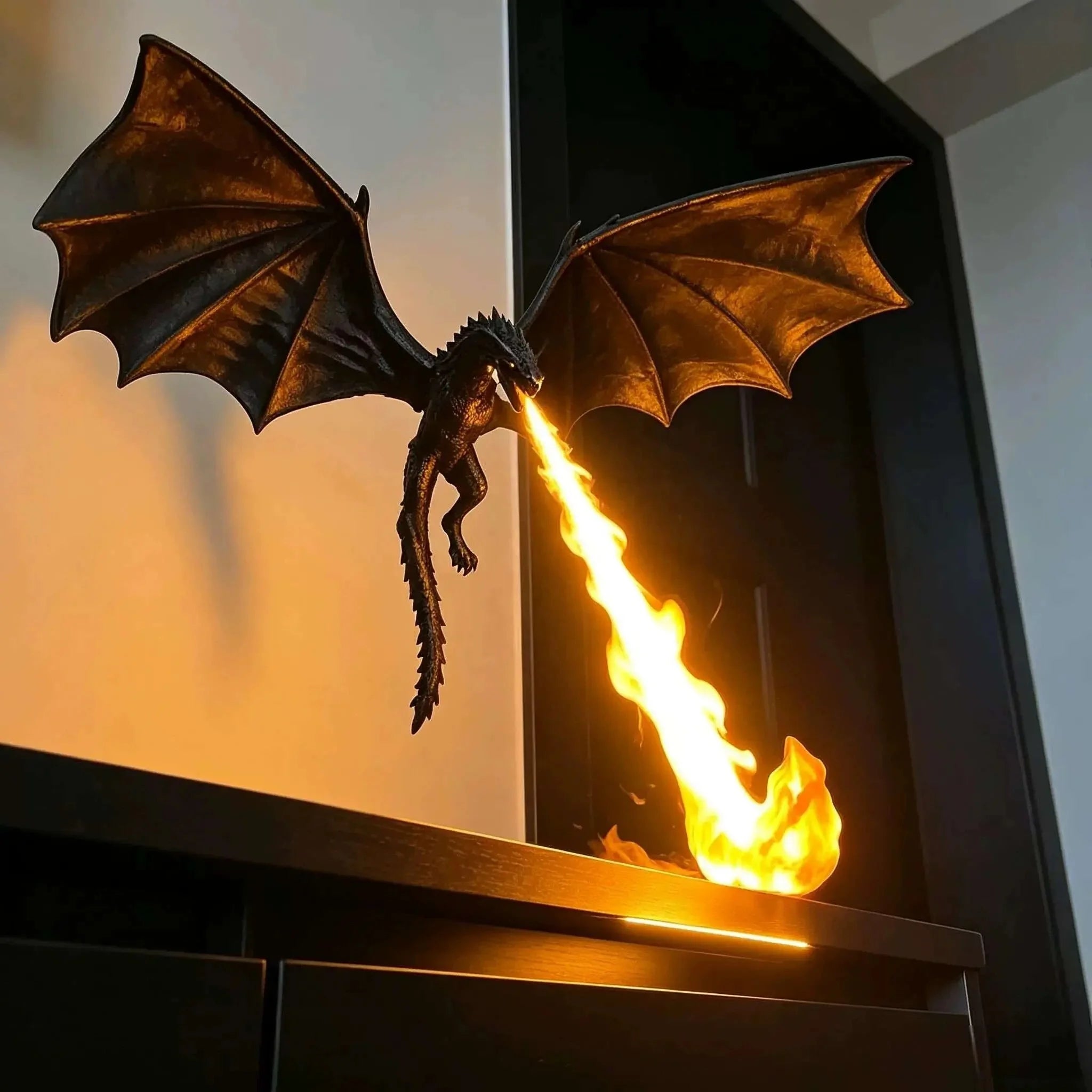 Fire-Breathing Dragon Lamp