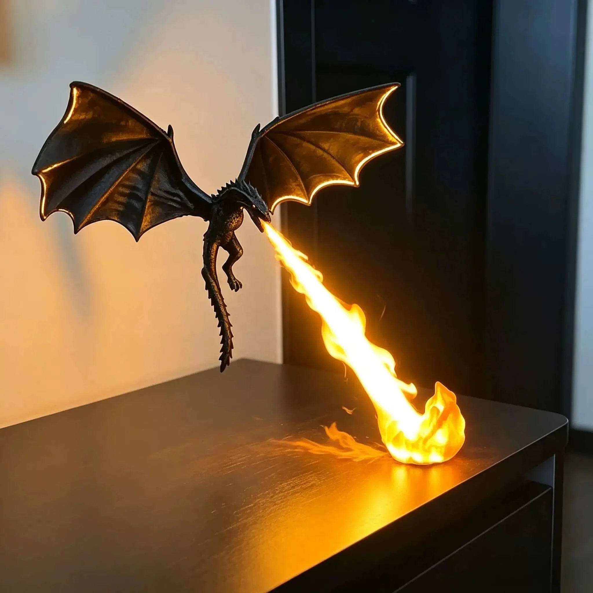 Fire-Breathing Dragon Lamp