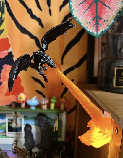 Fire-Breathing Dragon Lamp